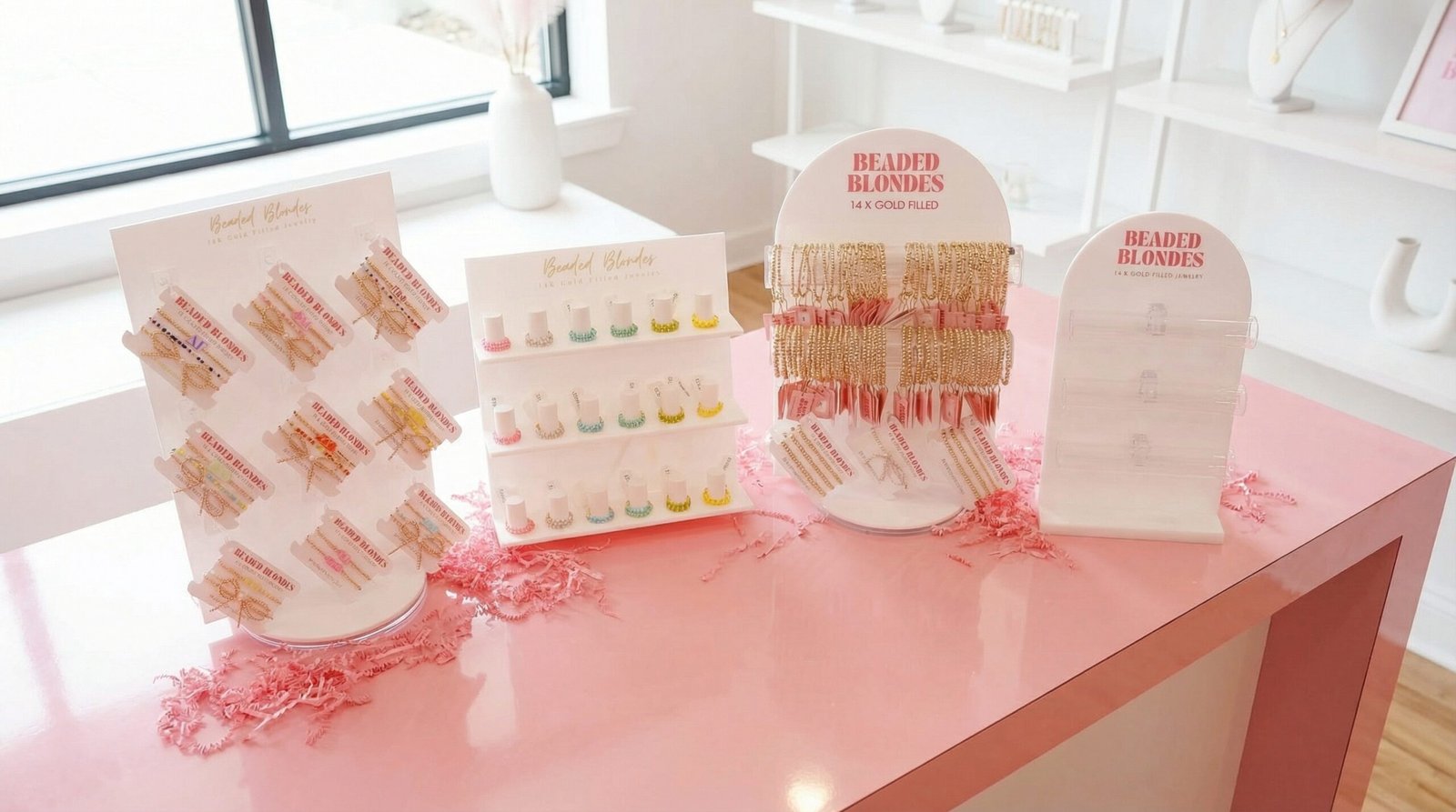 acrylic bracelet holder banner