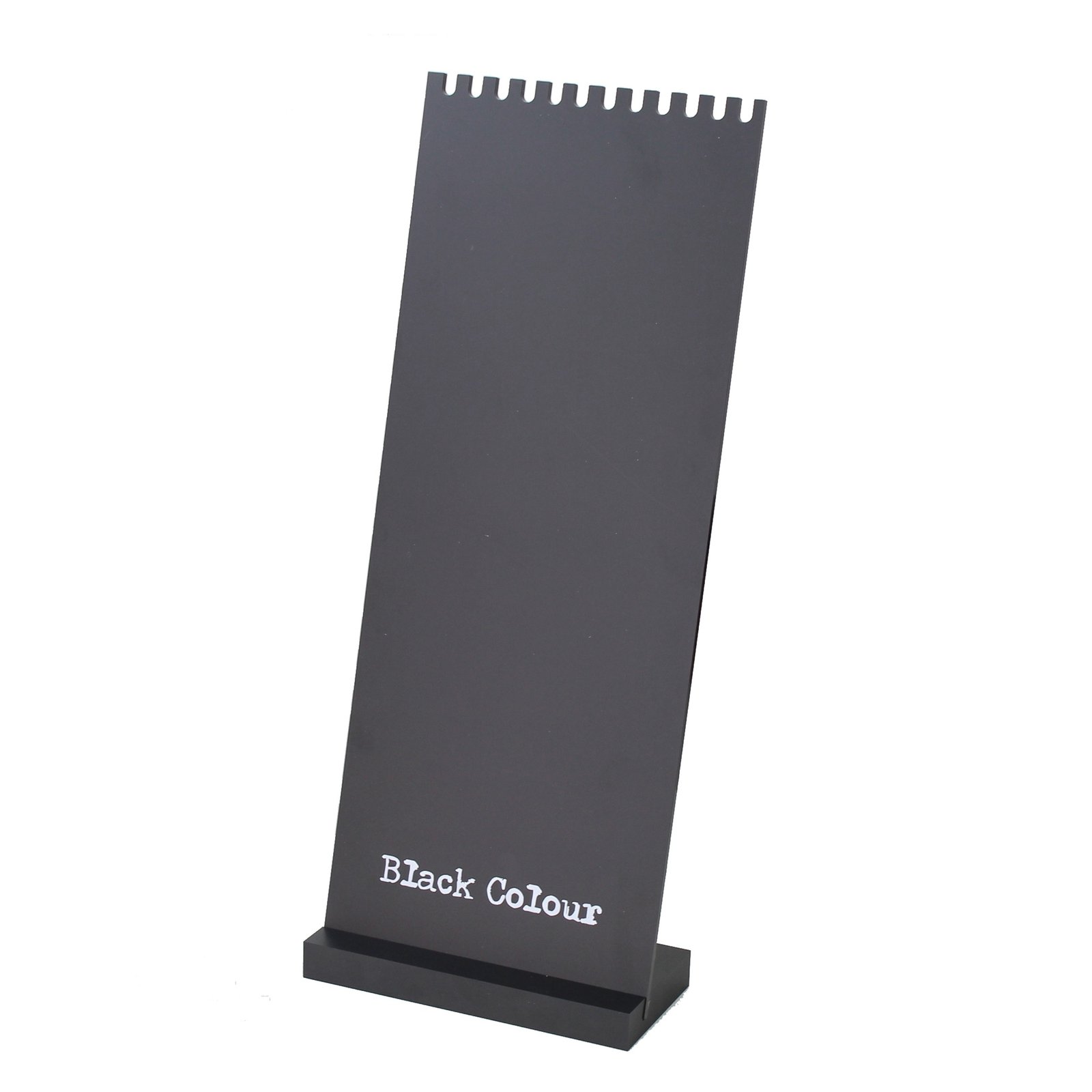 Acrylic Necklace Display - 12-Slot Black Stand for 6 Necklace Sets