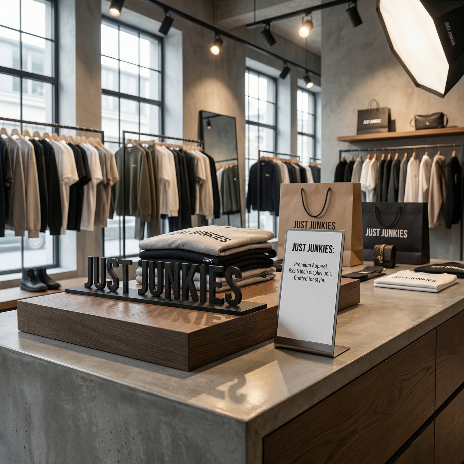 3D Acrylic signs | Matte Black Custom Logo Plaque for Retail Displays