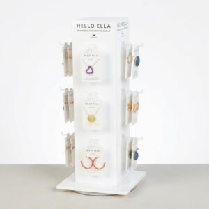 rotating jewelry card display