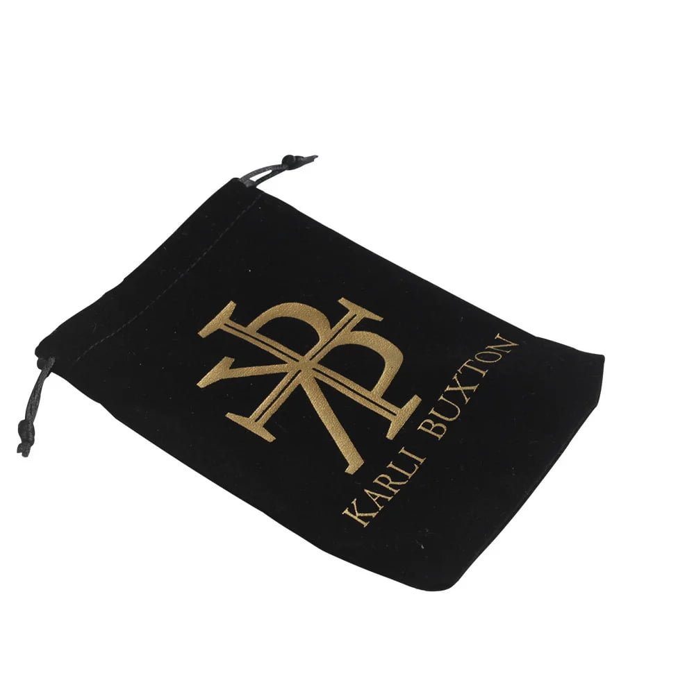 Custom Jewellery Pouch Velvet & Linen Drawstring Bag for Luxury Accessories